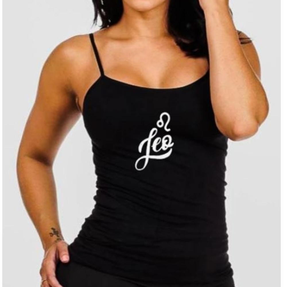NEW! Leo Black Tank Top